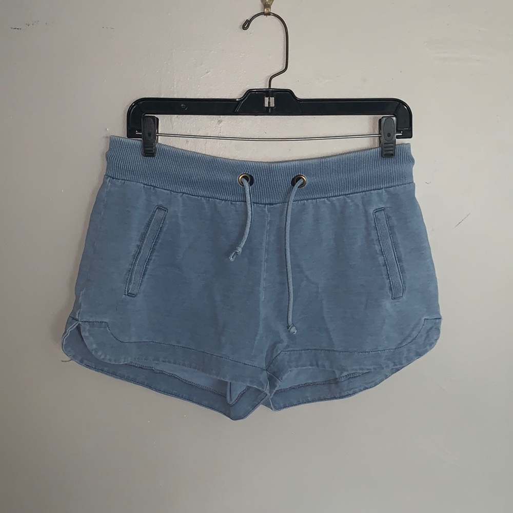 Casual blue cotton shorts (size small)